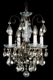 New Orleans 4 Light 120V Chandelier in Black Pearl with Clear Radiance Crystal (168|3648-49R)
