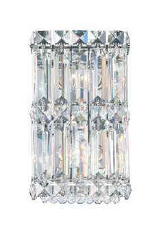 Quantum 2 Light 120V Wall Sconce in Polished Stainless Steel with Clear Radiance Crystal (168|2235R)