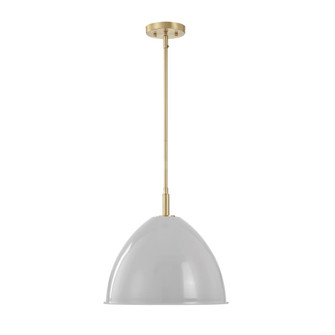 Biba 15 in. 1-Light Brushed Gold Modern Pendant Light (21|D287M-15P-BG)