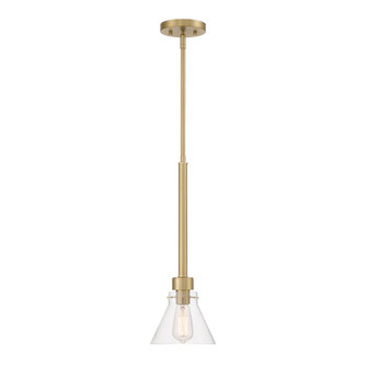 Willow Creek 7 in. 1-Light Brushed Gold Contemporary Pendant Light (21|D204M-7P-BG)