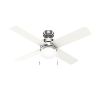 Hunter 52 inch Timpani Brushed Nickel Ceiling Fan with LED Light Kit and Pull Chain (4797|52420)