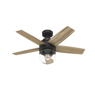 Hunter 44 inch Margo Matte Black Ceiling Fan with LED Light Kit and Handheld Remote (4797|52289)