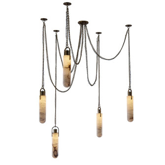 Flint 5 Light LED Multi-Drop Pendant (133|519275WB)