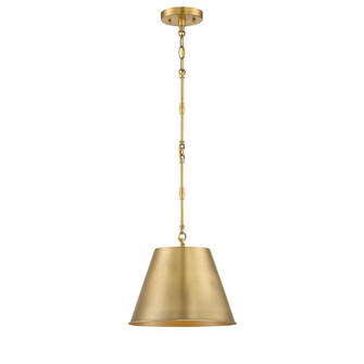 Alden 1-Light Pendant in Warm Brass (128|7-232-1-322)