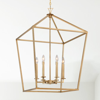 Townsend 6-Light Pendant in Warm Brass (128|3-422-6-322)