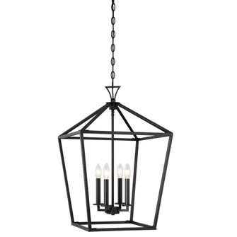 Townsend 4-Light Pendant in Matte Black (128|3-421-4-89)