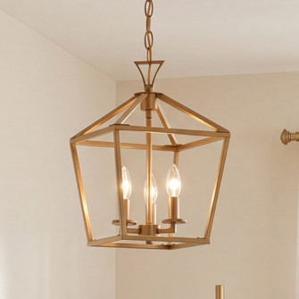 Townsend 3-Light Pendant in Warm Brass (128|3-420-3-322)