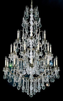 Bordeaux 25 Light 120V Chandelier in Antique Silver with Clear Heritage Handcut Crystal (168|5782-48H)