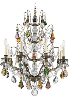 Bordeaux 8 Light 120V Chandelier in Heirloom Bronze with Clear Heritage Handcut Crystal (168|5771-76H)