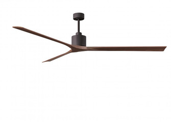 Nan XL 6-speed ceiling fan in Matte White finish with 90” solid walnut tone wood blades (230|NKXL-TB-WA-90)