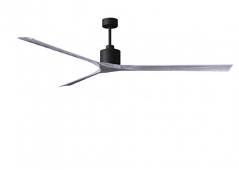 Nan XL 6-speed ceiling fan in Matte Black finish with 90” solid barn wood tone wood blades (230|NKXL-BK-BW-90)