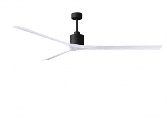 Nan XL 6-speed ceiling fan in Matte Black finish with 90” solid matte white wood blades (230|NKXL-BK-MWH-90)