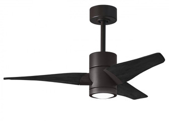 Super Janet - 42'' Ceiling Fan - Integrated LED - Textured Bronze Finish - Matte Black Blades (230|SJ-TB-BK-42)
