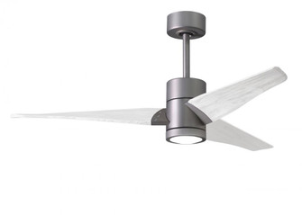 Super Janet - 52'' Ceiling Fan - Integrated LED - Brushed Nickel Finish - Matte White Blades (230|SJ-BN-MWH-52)