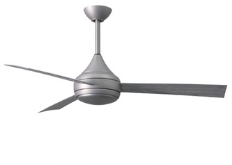 Donaire - Three Blade Paddle Fan - Integrated LED - Brushed Stainless Finish - Barn Wood Tone Blades (230|DA-BS-BW)