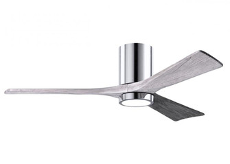 Irene-3HLK - 52'' Three Blade Flush Mount Paddle Fan - 5CCT Integrated LED - Polished Chrome Fini (230|IR3HLK-CR-BW-52)