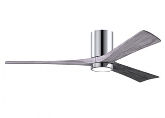Irene-3HLK - 60'' Three Blade Flush Mount Paddle Fan - 5CCT Integrated LED - Polished Chrome Fini (230|IR3HLK-CR-BW-60)