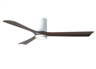 Irene-3HLK - 60'' Three Blade Flush Mount Paddle Fan - 5CCT Integrated LED - Gloss White Finish (230|IR3HLK-WH-WA-60)