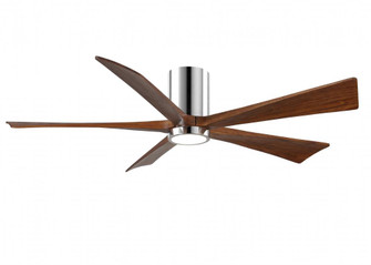 Irene-5HLK-60'' Five Blade Flush Mount Paddle Fan-5CCT Integrated LED-Polished Chrome Finish (230|IR5HLK-CR-WA-60)