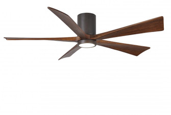 Irene-5HLK - 60'' Five Blade Flush Mount Paddle Fan - 5CCT Integrated LED - Textured Bronze Finis (230|IR5HLK-TB-WA-60)