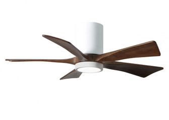 Irene-5HLK-42'' Five Blade Flush Mount Paddle Fan-5CCT Integrated LED-Gloss White Finish (230|IR5HLK-WH-WA-42)