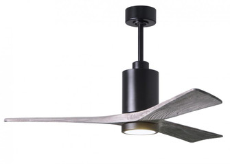 Patricia-3 three-blade ceiling fan in Matte Black finish with 52” solid barn wood tone blades an (230|PA3-BK-BW-52)