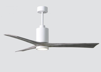 Patricia-3-60'' Three Blade Ceiling Fan-5CCT Integrated LED-Gloss White Finish-Barn Wood Tone Bla (230|PA3-WH-BW-60)