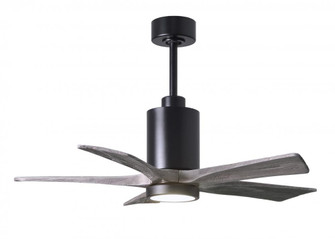 Patricia-5-42'' Five Blade Ceiling Fan-5CCT Integrated LED-Matte Black Finish-Barn Wood Tone Blad (230|PA5-BK-BW-42)