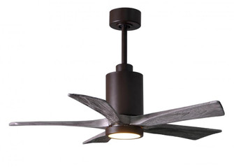Patricia-5 five-blade ceiling fan in Textured Bronze finish with 42” solid barn wood tone blades (230|PA5-TB-BW-42)