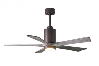 Patricia-5-52'' Five Blade Ceiling Fan-5CCT Integrated LED-Textured Bronze Finish (230|PA5-TB-BW-52)