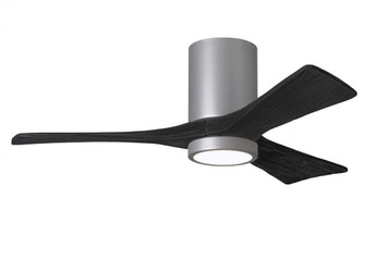 Irene-3HLK - 42'' Three Blade Flush Mount Paddle Fan - 5CCT Integrated LED - Brushed Nickel Finis (230|IR3HLK-BN-BK-42)