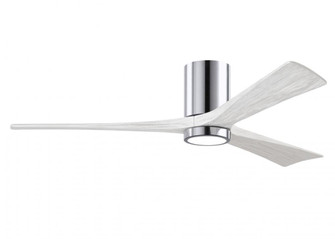 Irene-3HLK - 60'' Three Blade Flush Mount Paddle Fan - 5CCT Integrated LED - Polished Chrome Fini (230|IR3HLK-CR-MWH-60)