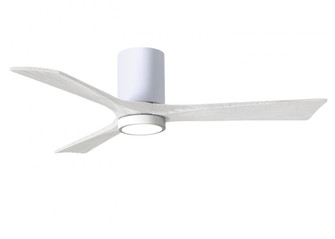Irene-3HLK - 52'' Three Blade Flush Mount Paddle Fan - 5CCT Integrated LED - Gloss White Finish (230|IR3HLK-WH-MWH-52)