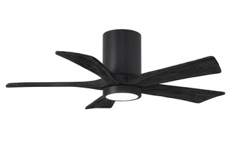 Irene-5HLK-42'' Five Blade Flush Mount Paddle Fan-5CCT Integrated LED-Matte Black Finish (230|IR5HLK-BK-BK-42)