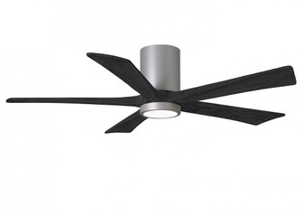 Irene-5HLK-52'' Five Blade Flush Mount Paddle Fan-5CCT Integrated LED-Brushed Nickel Finish (230|IR5HLK-BN-BK-52)