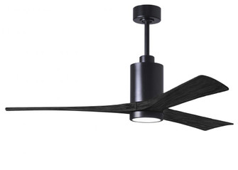 Patricia-3-60'' Three Blade Ceiling Fan-5CCT Integrated LED-Matte Black Finish-Matte Black Blades (230|PA3-BK-BK-60)