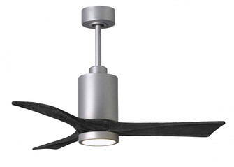 Patricia-3-42'' Three Blade Ceiling Fan-5CCT Integrated LED-Brushed Nickel Finish-Matte Black Bla (230|PA3-BN-BK-42)