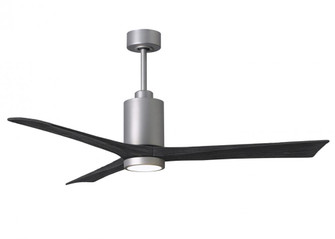 Patricia-3-60'' Three Blade Ceiling Fan-5CCT Integrated LED-Brushed Nickel Finish-Matte Black Bla (230|PA3-BN-BK-60)