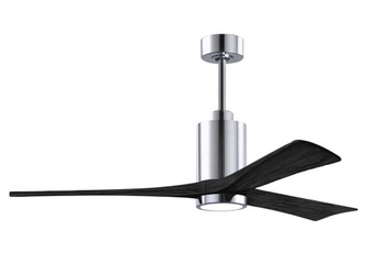 Patricia-3-60'' Three Blade Ceiling Fan-5CCT Integrated LED-Polished Chrome Finish (230|PA3-CR-BK-60)