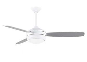 T-24 52'' Ceiling Fan in Matte White and reversible Matte White/Brushed Nickel Blades (230|T24-MWH-MWHBN-52)