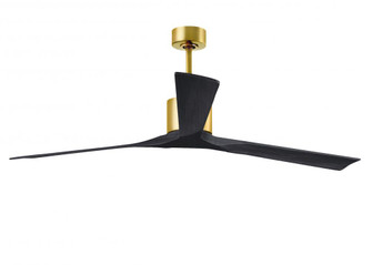 Nan XL - 72'' Ceiling Fan - Brushed Brass Finish - Matte Black Blades (230|NKXL-BRBR-BK-72)
