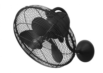 Laura - Oscillating Wall Fan - Matte Black Finish - Matte Black Blades (230|LL-BK)