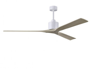 Nan XL 6-speed ceiling fan in Matte White finish with 72” solid gray ash tone wood blades (230|NKXL-MWH-GA-72)