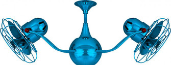 Vent Bettina - Rotational Ceiling Fan - Agua Marinha Finish - Metal Blades (230|VB-LTBLUE-MTL)