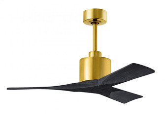 Nan - 42'' Ceiling Fan - Brushed Brass Finish - Matte Black Blades (230|NK-BRBR-BK-42)