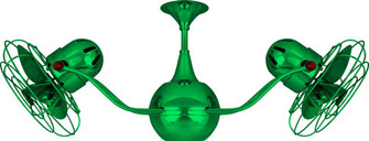 Vent Bettina - Rotational Ceiling Fan - Esmerelda Finish - Metal Blades (230|VB-GREEN-MTL)