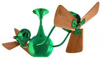 Vent Bettina - Rotational Ceiling Fan - Esmerelda Finish - Wood Blades (230|VB-GREEN-WD)