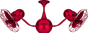 Vent Bettina - Rotational Ceiling Fan - Rubi Finish - Metal Blades (230|VB-RED-MTL)