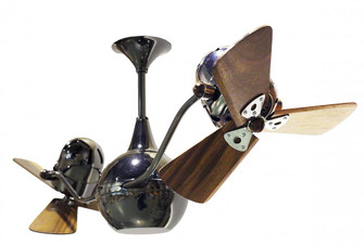 Vent Bettina - Rotational Ceiling Fan - Black Nickel Finish - Wood Blades (230|VB-BKN-WD)