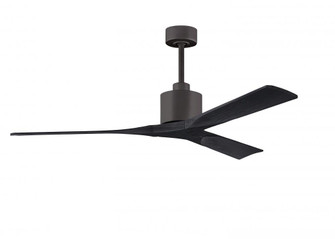 Nan - 60'' Ceiling Fan - Textured Bronze Finish - Matte Black Blades (230|NK-TB-BK-60)